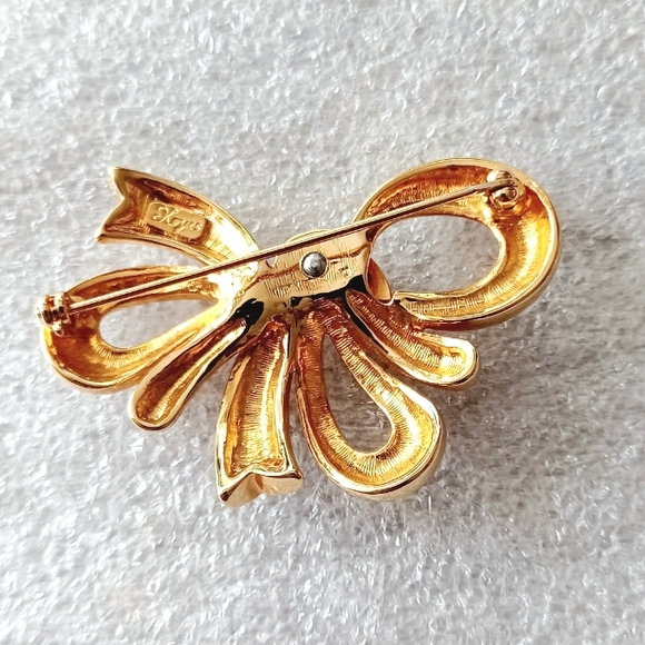 Vintage Signed KEYES Brooch  1958-1990's Montreal Quebec Canada 1.75" x 1.5" - Picture 2 of 4